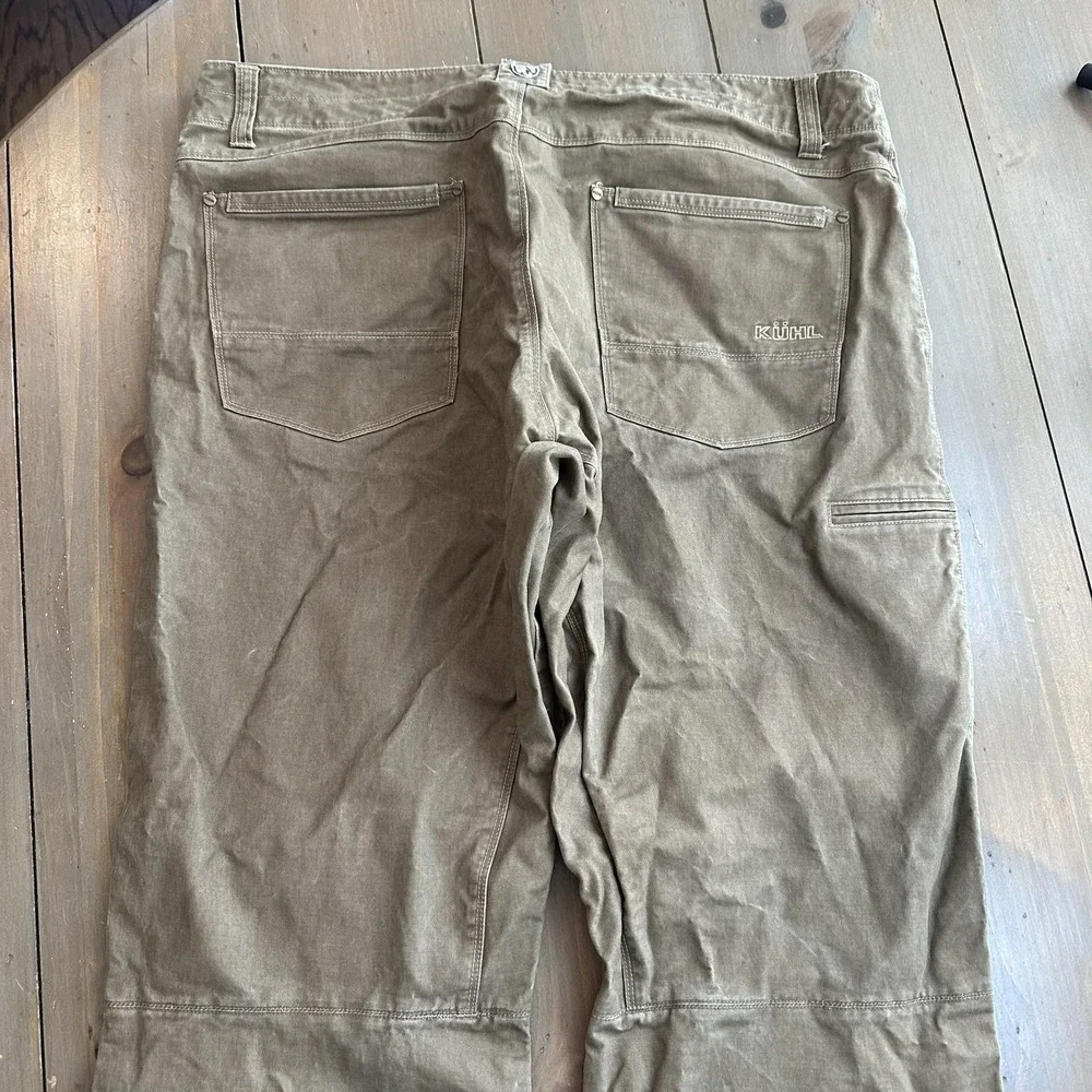 Kuhl Pants Mens 40x32 Brown Rydr Crag‎ Series Outdoor Work Articulated Knees